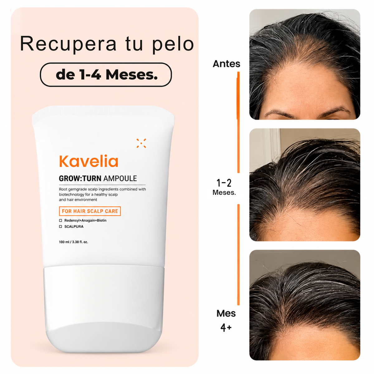 Kavelia™ Sérum Capilar Revive + Crecimiento